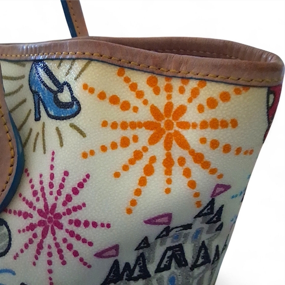 Dooney & Bourke Disney Parks Sketch Tote Bag Mickey Minnie Walt Disney World - Picture 5 of 14